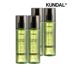 [쿤달]쿤달 티트리 바이오틱스 클리어 바디 미스트 200ml x4개