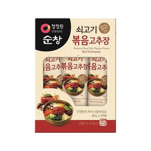 청정원 순창 쇠고기볶음고추장 60g 3개