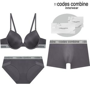 [매장정품] 코데즈컴바인 이너웨어 커플속옷세트 BRBPDR961GY