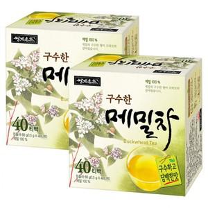 쌍계 메밀차 옥수수수염차 티백 보리차 80T (40개입X2개)