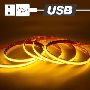 USB전원타입 COB 면발광 LED바 웜화이트LEDUSBLED LED COBLED 자동차LED 차량용LED 조명 라이트 용LED