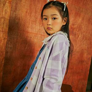 [보리보리/에스핏 주니어](키즈)_라벤더 체크 가디건_SKX509FSCA03