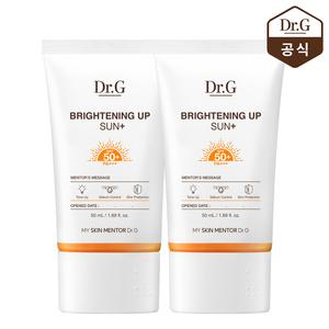 닥터지 브라이트닝 업 선 플러스 50mL x2개/ SPF50+/PA+++/보송 톤업 크림