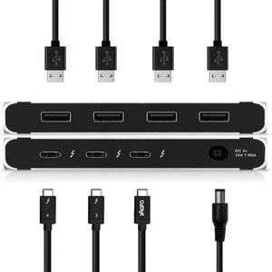 CalDigit Thunderbolt 4 Element 허브 - USB4 포트 4개