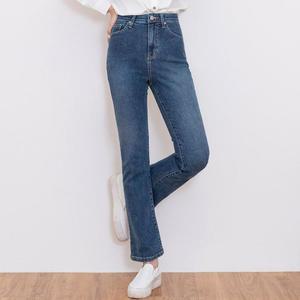 [BZFGLIL1_51IB]하이웨스트 세미 부츠컷 여자 의류 패션
