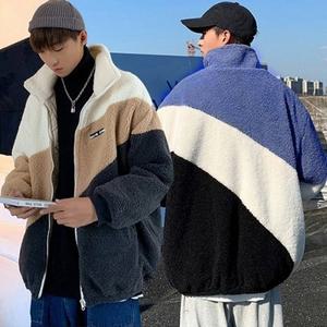 남자 사선양털집업 뽀그리 반목 따듯한 아우터