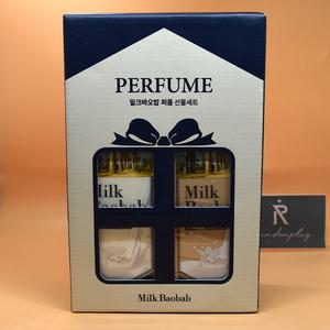 밀크바오밥 퍼퓸 헤어 화이트머스크 선물세트 샴푸500mL + 트리트먼트500mL 셀러도메가능