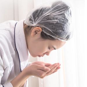 투명 일회용 염색 헤어 비닐 헤어캡 위생모자 샤워캡 100매