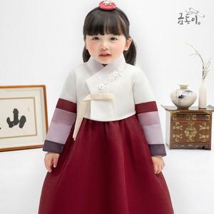 [한복]AW122 여흰꽃패치 아동한복 여아한복
