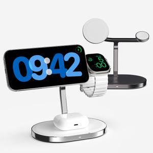 3in1 애플 MFM 맥세이프 고속 무선 충전기 MC320 그레이