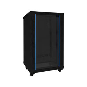 마하링크 ML-H1000B 20U H1000 D600 W600 슬림너트 강화유리 허브랙 통신랙 블랙