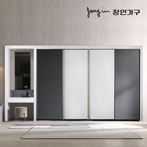 장인가구 단테 모던 화장대 파우더 슬라이딩 붙박이장 30cm