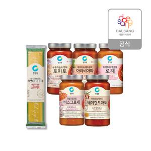 청정원 스파게티소스 5종 600g x 4개 선택+(증정)스파게티면 250gx1개