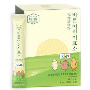 바른 어린이 효소 곡물 발효 유산균 1.5g x 30포  1박스