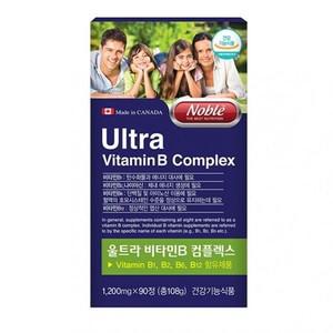 캐나다 직수입 8가지 활력 비타민B 콤플렉스 90정 비타민비 영양제