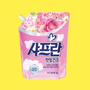 샤프란 햇빛건조 핑크 플로랄 리필 2.0L 1개