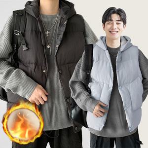 남녀공용 경량 후드 베스트 패딩 조끼
