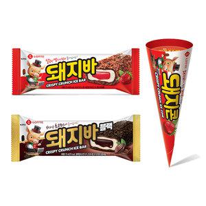 돼지바 돼지콘 돼지바 블랙 3종 30개세트 아이스크림배달 초코 아이스크림 딸기 아이스크림 편의점아이스크