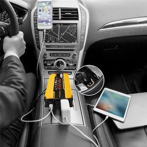차량용 전원 인버터 컨버터, 듀얼 2 USB LED 디지털 전압 디스플레이, 자동차 액세서리, DC 12V-AC 220V 11