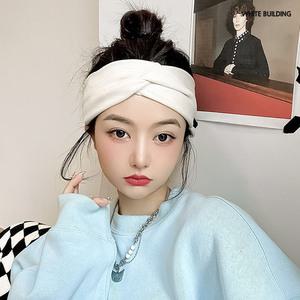 와이드 헤어밴드 넓은 머리띠 귀안아픈 면 골덴 무지 헤어밴드