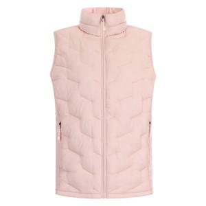 여성 FW 터틀넥 경량 집업 패딩조끼 HS-WVS-20068-연핑크