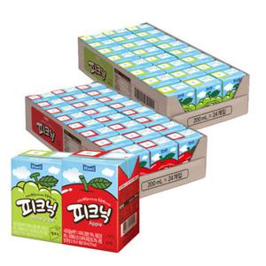 피크닉 사과 200ml 24팩 + 청포도 200ml 24팩