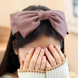 [JHQRFHP5_4B]새틴 리본 헤어 포인트 머리띠