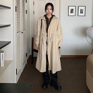 [옷자락]여자 가을 바스락 심플 야상 트렌치 윈드자켓 롱 점퍼