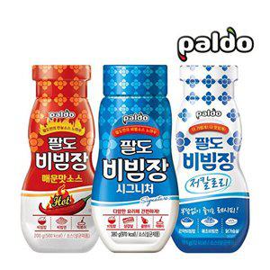 [팔도]팔도 비빔장 3종 세트(시그니처380g 1개+매운맛 200g 1개+저칼로리 185g 1개)