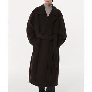 무신사스탠다드 MUSINSA STANDARD 캐시미어 블렌드 맥시 더블 로브 코트 [다크 브라운] MMCCT802-DR 169812