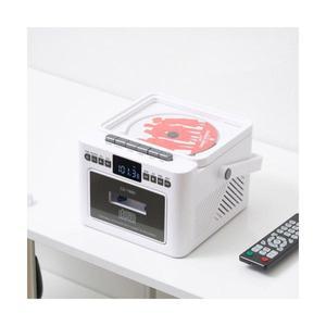 롯데 양방향 무선 블루투스 CD플레이어 리모컨 CD-1980/흰색 휴대용 스피커 라디오 카세트