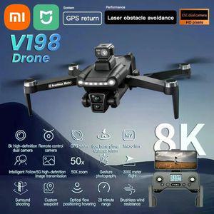 V198 드론 4K 촬영용 GPS RC FPV 헬리콥터