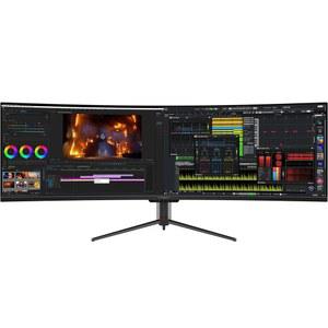 INNOCN 49인치 커브드 게이밍 모니터 144HZ 울트라와이드 32:9 WDFHD 3840 X 1080P, R1800, 99% SRGB, HDR400, USB 타입 C, 디스플레이포트, HDMI, 내장 스피커, 높이 조절 가능 49C1G
