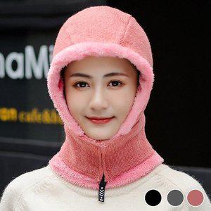 지퍼 베이직 전면 털 안감 2IN1 넥워머 (WFGSZAQ)