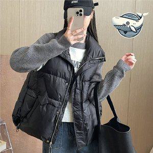 따뜻한 경량 패딩조끼 여성용 루즈핏 가벼운 (WFGWTS6)