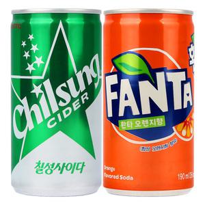 칠성사이다 190ml (10캔) + 환타 190ml (10캔) / 반반세트