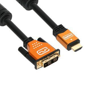 금속 소재 HDMI to DVI 변환 케이블 15m