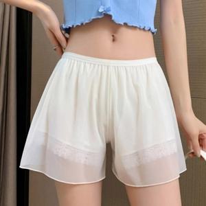 여성 교복 웨딩 레이스 속바지 여름 비침방지 속치마