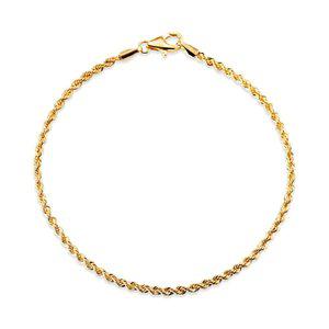 갤러리아 [비앤비골드] 14K 글램 1.8mm 트위스트 이태리 체인 팔찌 IRB40656