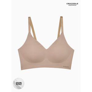 [하프클럽/크로커다일 이너웨어]쿨 인견 에어홀 스트랍 감탄브라 1종 베이지