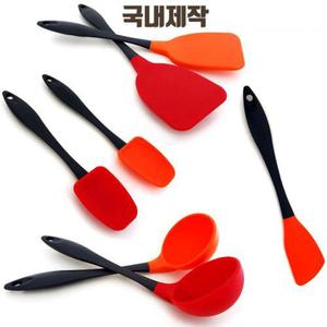 실리콘 조리도구 국자 뒤집개 스푼/숫가락/주방/조리/전골/부엌/타지않는/녹지않는/주걱/미니/세트/숟가락