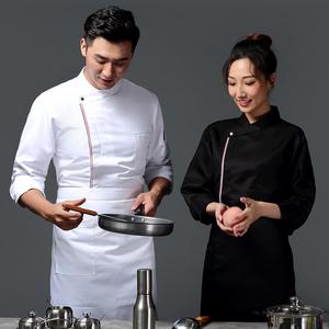 조리복 주방 앞치마 쉐프  긴팔 요리사 유니폼 작업복 케이터링 호텔 서양 레스토랑 요리 작업 가을 및 겨