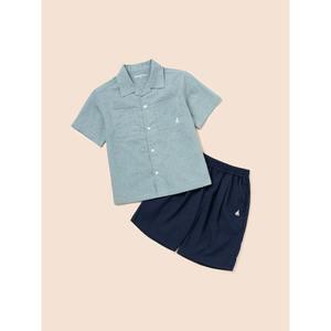 [BEANPOLE KIDS] 클래식 리넨 상하 세트  라이트 그린 (BI5465U03L)