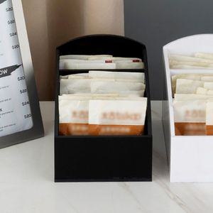 커피 티백보관 소품정리함 2p세트(블랙)수납함 보관함 수납함 소품함 용품