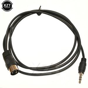 영상선 오디오 연장선 Din 5 핀 MIDI 남성 플러그 3.5mm 수 스테레오 잭 연장 케이블 0.5m/1.5M/3M