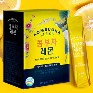 셀타디움 콤부차 레몬 5g 30개입 1박스 콤부차 효능 탄산 다이어트 콤프차 곰부차 피치 복숭아맛