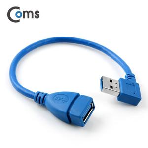 [ITB760] Coms USB 3.0 젠더-연장A(M/F), Short 케이블, 좌향90도 꺾임
