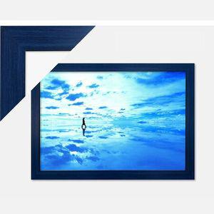 1000피스퍼즐 우유니소금사막+우드블루 액자세트 퍼즐