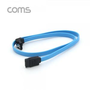 [NB684] Coms SATA 하드 케이블 (SATA3) - Blue / 6.0Gbps, 한쪽 꺾임 / 50cm