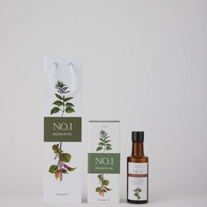 선물세트 국산통들깨100% 완전한 냉압착 국산생들기름180ml 1구선물세트